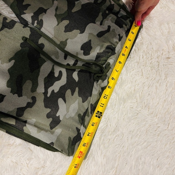 Lucky Brand Green Camo Print Super Soft Pajama PJ Lounge Pants Medium - Picture 8 of 11
